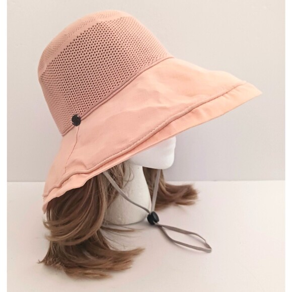 NEW Karfil Hats Wide Brim Packable Lt Melon Cotton Breathable Chin Strap - Picture 3 of 11